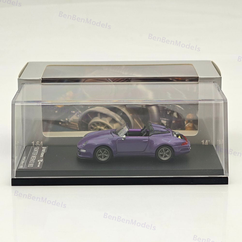 SW 1:64 Porsche Gunther Werks 993 Remastered Diecast Model Car - Four styles are