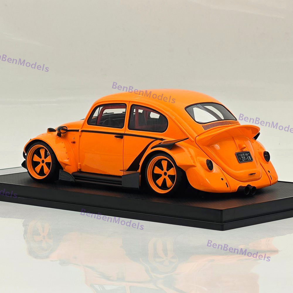 1/18 Volkswagen VW Beetle RWB Robert Design Orange Resin Model Car Limited