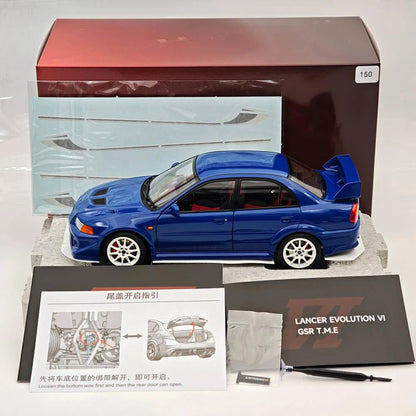 MOTORHELIX 1:18 Lancer Evolution VI GSR T.M.E. 6.5 Full Opening Diecast Model Car