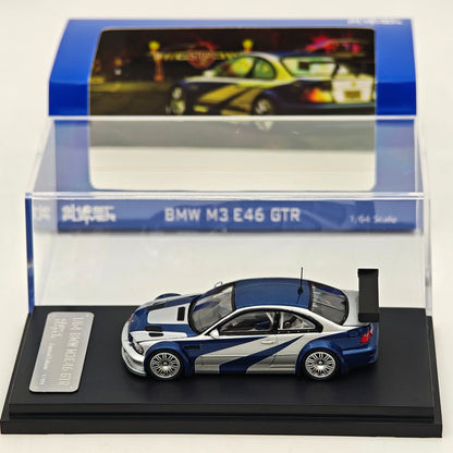 Ghost Player 1:64 E46 M3 GTR NFS Openable Hood & Trunk Diecast Model Car Limited Collection