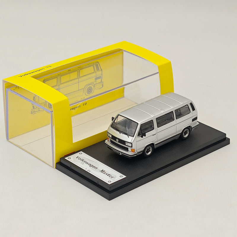 Master 1:64 Porsche B32 & VW T3 Multivan 1985 Van HellaFlush Diecast Toys Car Models Miniature Hobby Exquisite Gifts