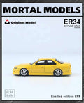 Pre-sale Mortal & OM 1:64 Nissan ER34 uras SKYLINE Miniature Diecast Toys Car Models Hobby Collection Gifts Limited 699