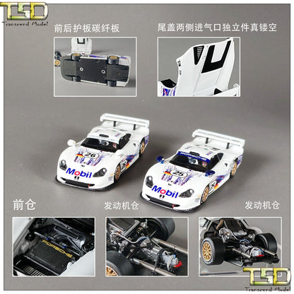 TSD 1:64 for 1997 911 GT1 LM Openable - hood Alloy Toys Car Model - Collectible Gifts