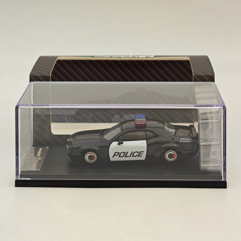 1:64 Fine works Dodge Demon SRT Muscle Sports Police Protect & Serve Black