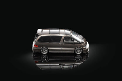 MORTAL 1:64 Classic MPV Previa Van Brown Diecast Toys Model Car Collection Gifts