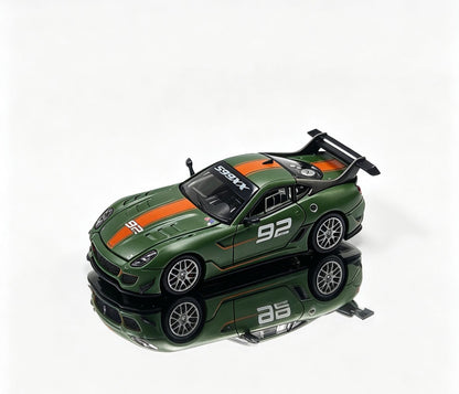 Rhino Model RM 1:64 599XX EVO Racing Sports Model Diecast Car Model Collection Gift with Openable Hood