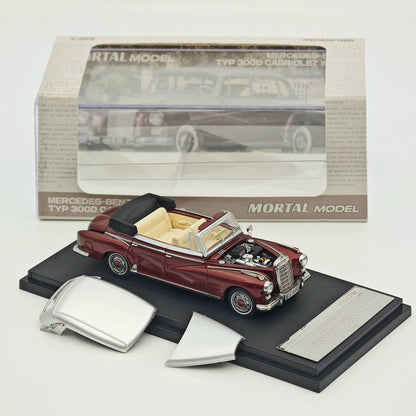 Mortal 1:64 Mercedes Benz 300D Convertible Retro Alloy Car Model Collection Diecast Toys Car Miniature Hobby Gifts