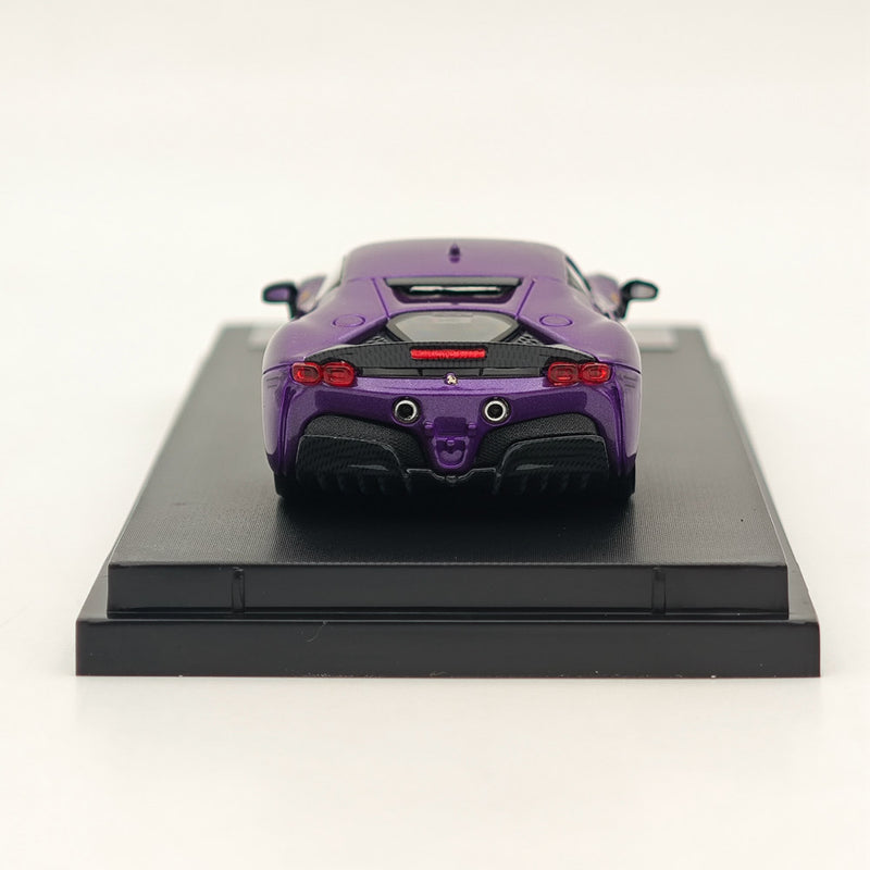 Fine model 1:64 Scale Novitec Ferrari SF90 Diecast Models Car Collections Purple