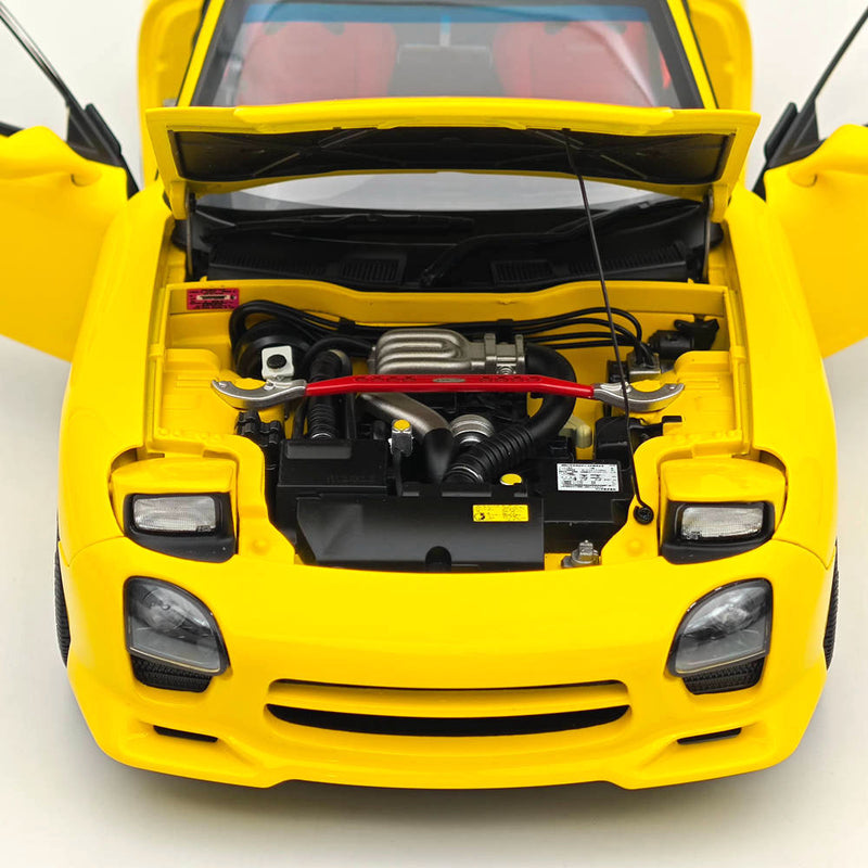 POLAR MASTER 1:18 Mazda RX-7 SPEED PLM22-002-1 Yellow Alloy Diecast Model Car