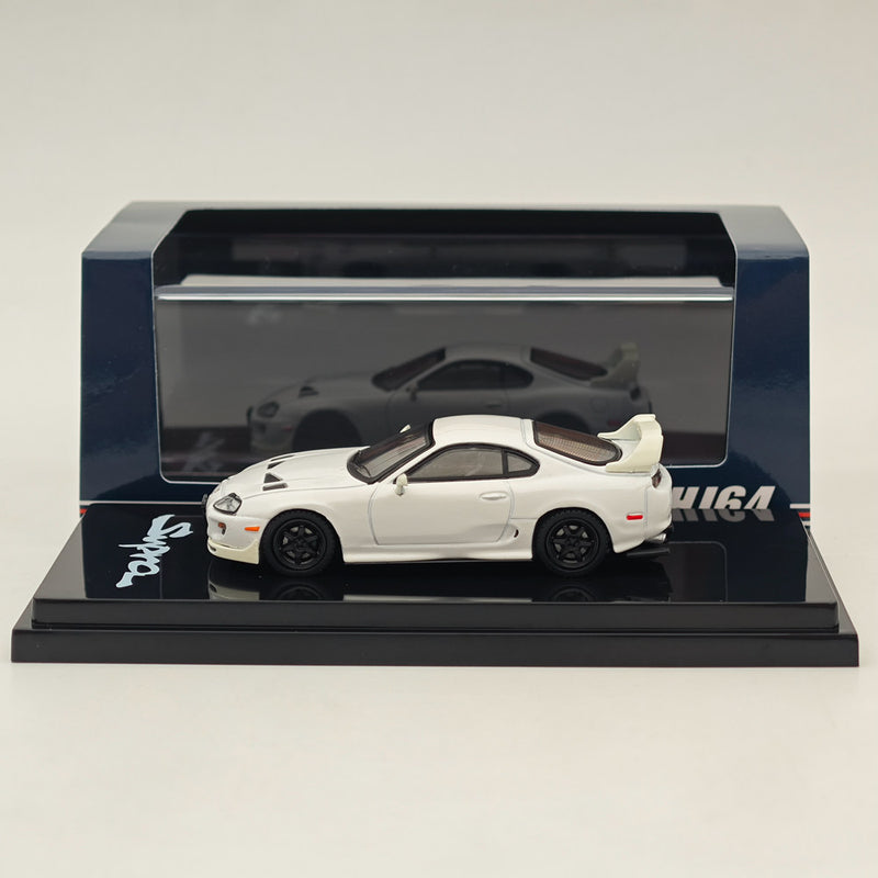 Hobby Japan 1/64 Toyota SUPRA (JZA80) JDM CUSTOMIZED VERSION WHITE II HJ644042W Diecast Models Car Collection