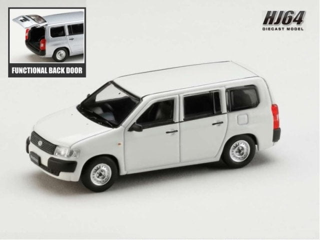 1/64 Hobby Japan Toyota PROBOX VAN DX White HJ641062W Diecast Models Car