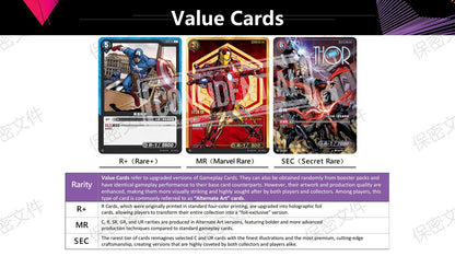 [CHINESE]Marvel Hero Rush Avengers BR01 Card Fun TCG Booster Box 20 Packs Sealed