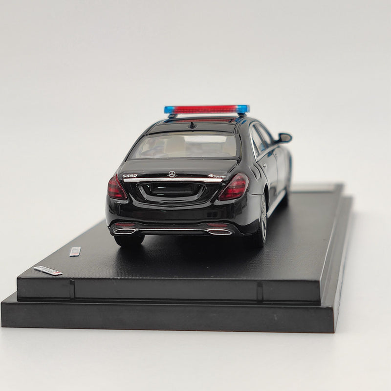 Master 1:64 Mercedes-Benz S450 W222 Police Car Diecast Toys Models Collection Gifts