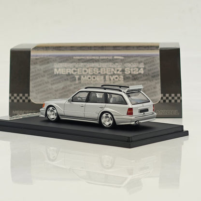 Mortal 1:64 Mercedes-Benz S124 T MODEII EVO2 Wagon Taxi Diecast Toys Car Models Collection Gifts