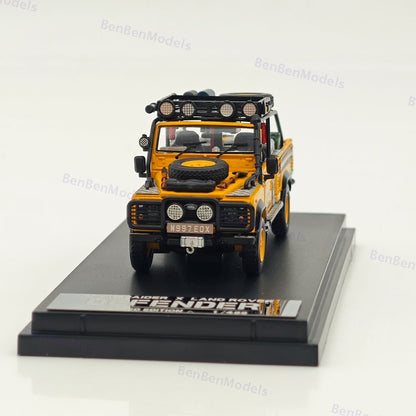 1:64 SW Yellow Camel Defender 90 Pickup Sports Model Diecast Metal Car Limited