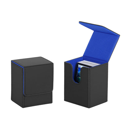 PU Leather Card Deck Box 100+ Cards TCG Storage Case for Trading Card Games