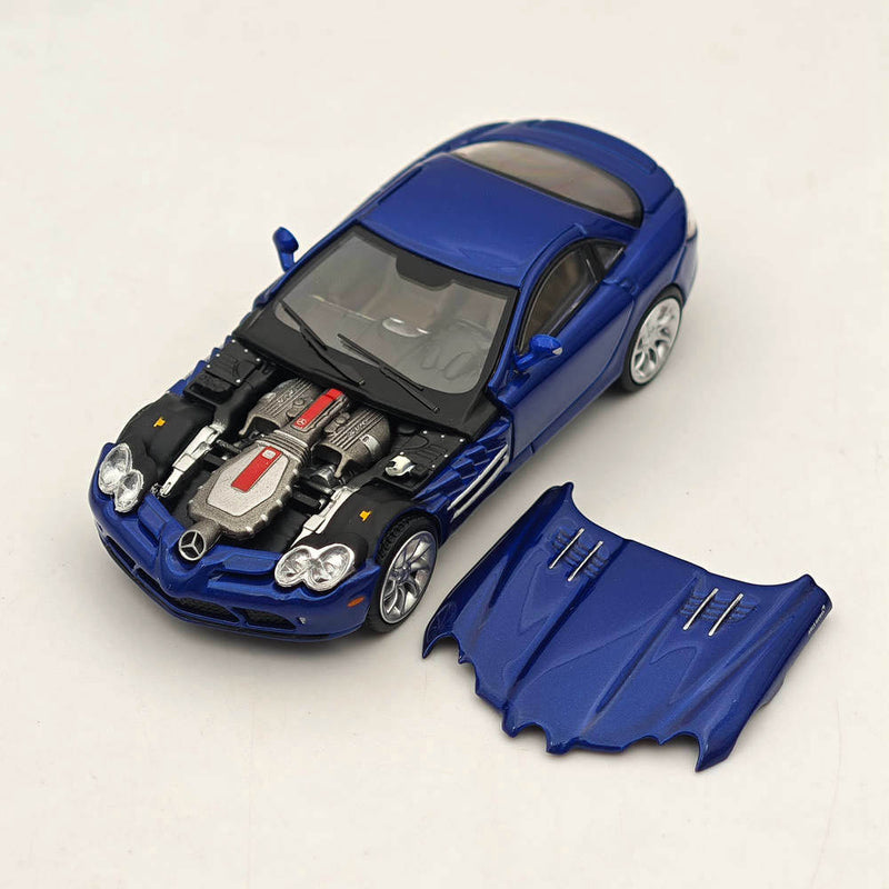 1/64 Stance Hunters MERCEDES BENZ MCLAREN SLR Blue LEGEND SERIES VHTF Diecast Model Car Collection