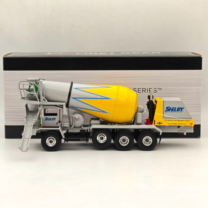 First Gear 1/34 Oshkosh Front Discharge Mixer Yellow 19-4245 Diecast Metal Replica Collection
