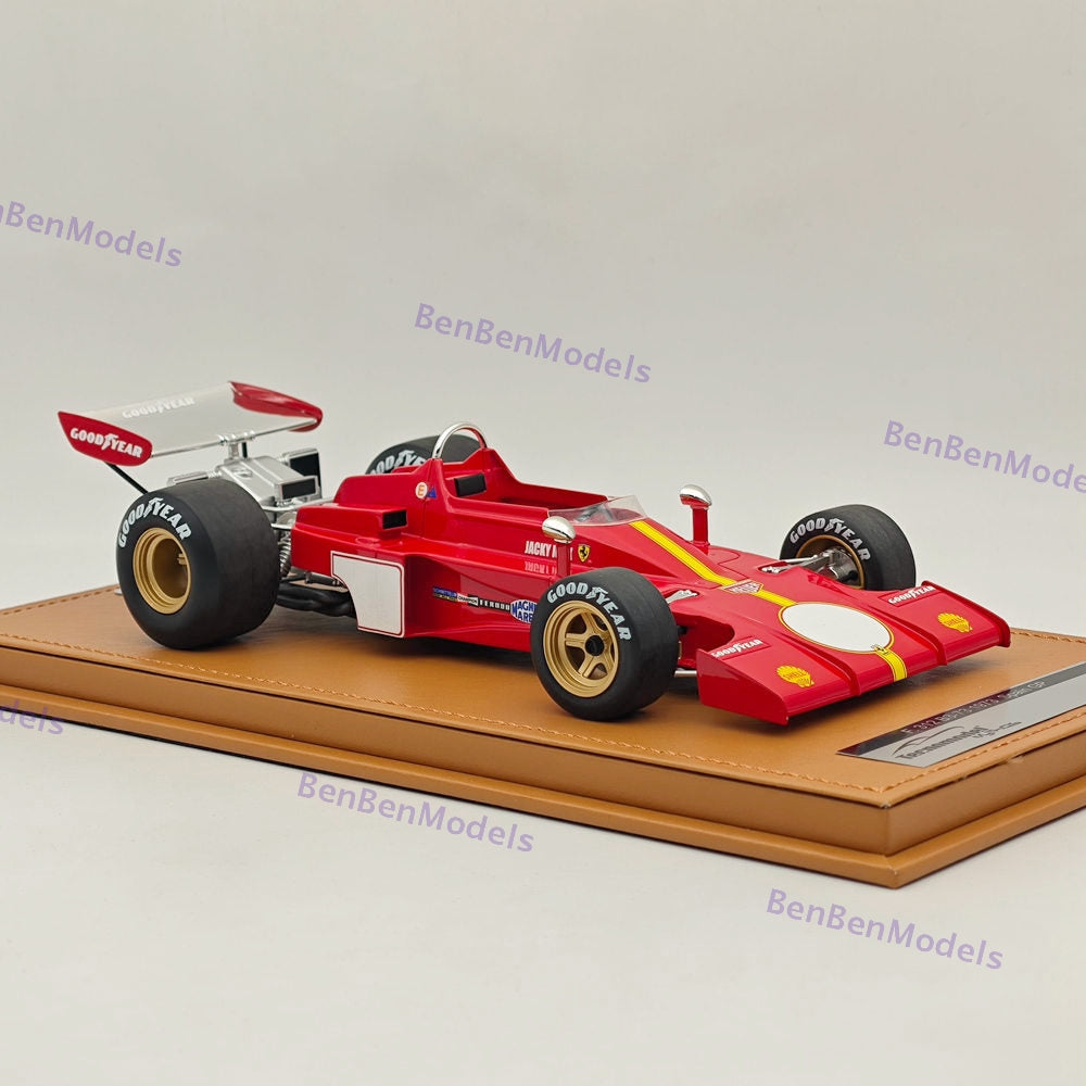 Tecnomodel 1/18 Ferrari F1 312 B3-73 #0 1973 TEST DRIVE Spain GP Red Resin Model
