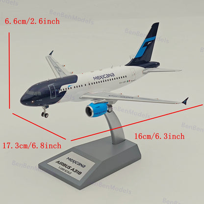 1:200 Mexicana Airbus A318 / XA-UBY / IF318MX1024 / INFLIGHT 200 / WITH STAND