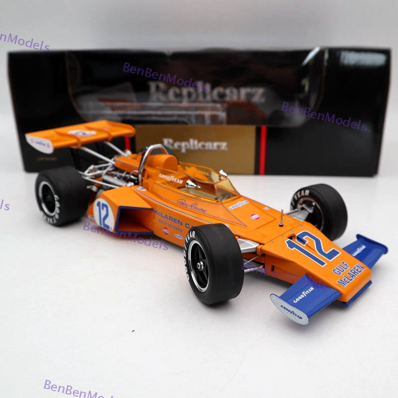 1:18 Replicarz 1972 Indianapolis 500 Peter Revson #12 R184826 Diecast Orange