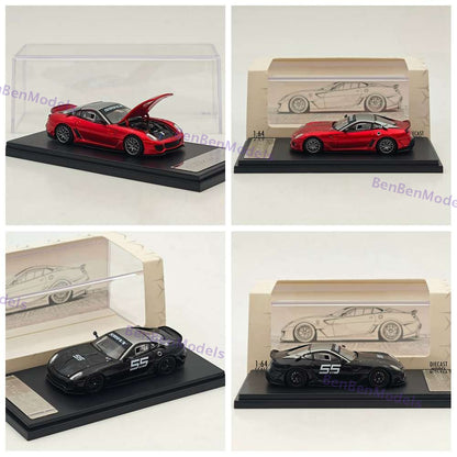 RM 1:64 599XX Racing Sports Model Diecast Car Model with Openable Hood