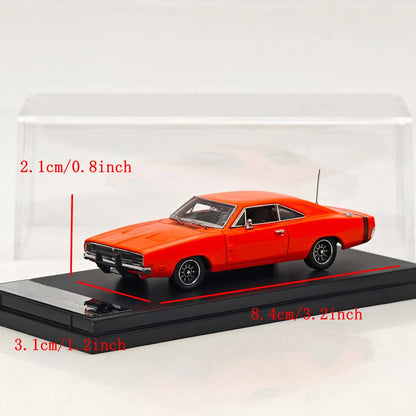 1:64 Mini Forge 1969 Charger R/T Red Diecast Metal Car Limited Collection