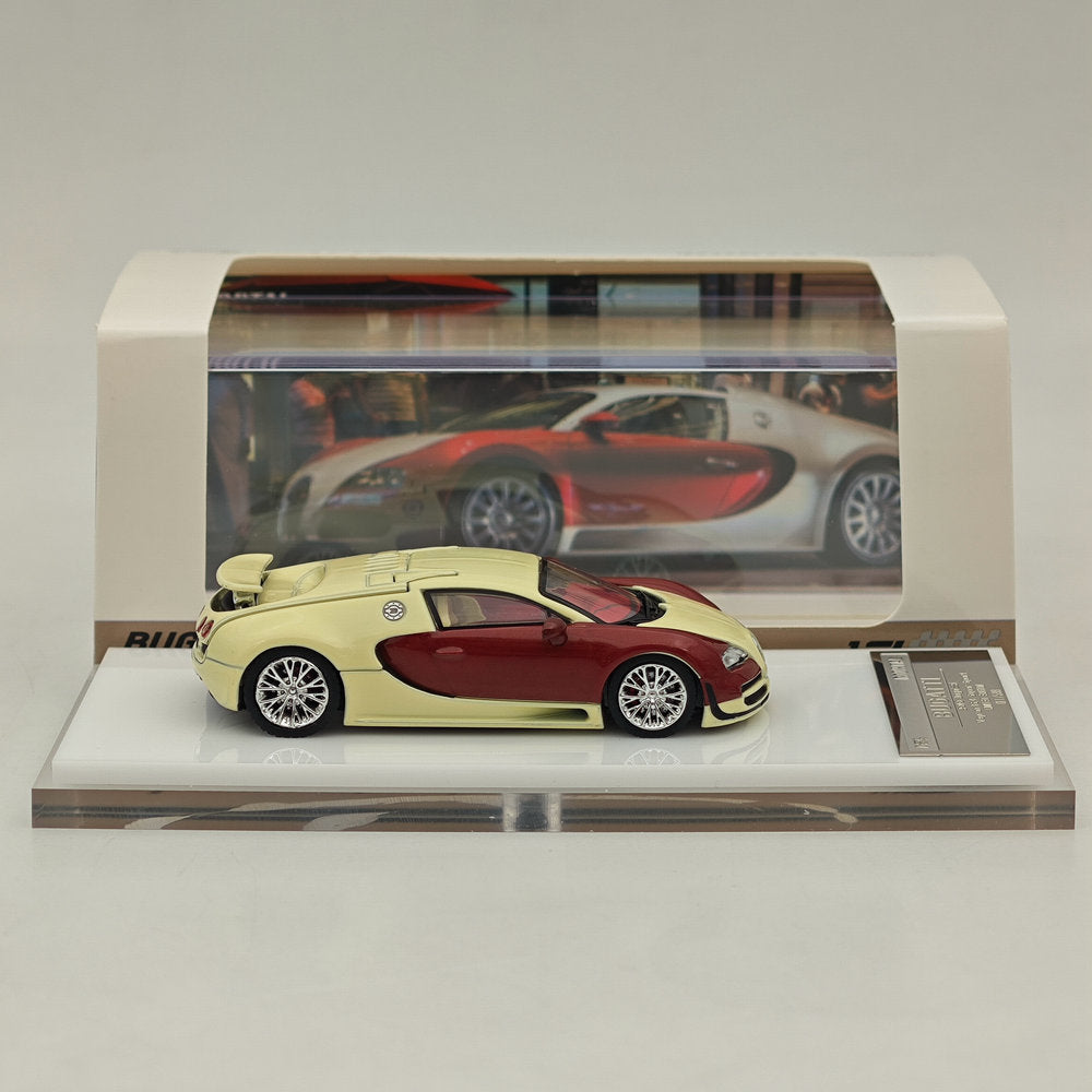 Mortal 1:64 Bugatti Veyron Super Sport Car Models Diecast Toys Collection Gifts Miniature Metallic Two-Tone