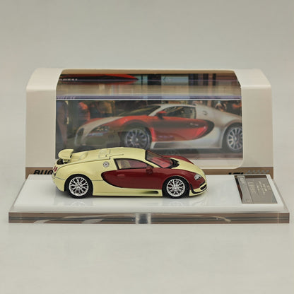 Mortal 1:64 Bugatti Veyron Super Sport Car Models Diecast Toys Collection Gifts Miniature Metallic Two-Tone