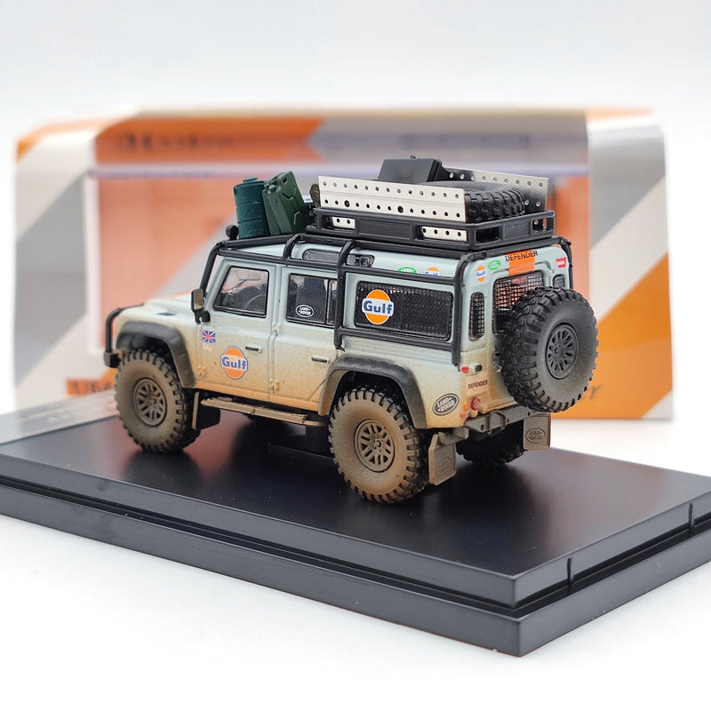 Master 1:64 Land Rover Defender 110 Gulf Muddy Painting Collection Diecast Model Toys Car Gifts