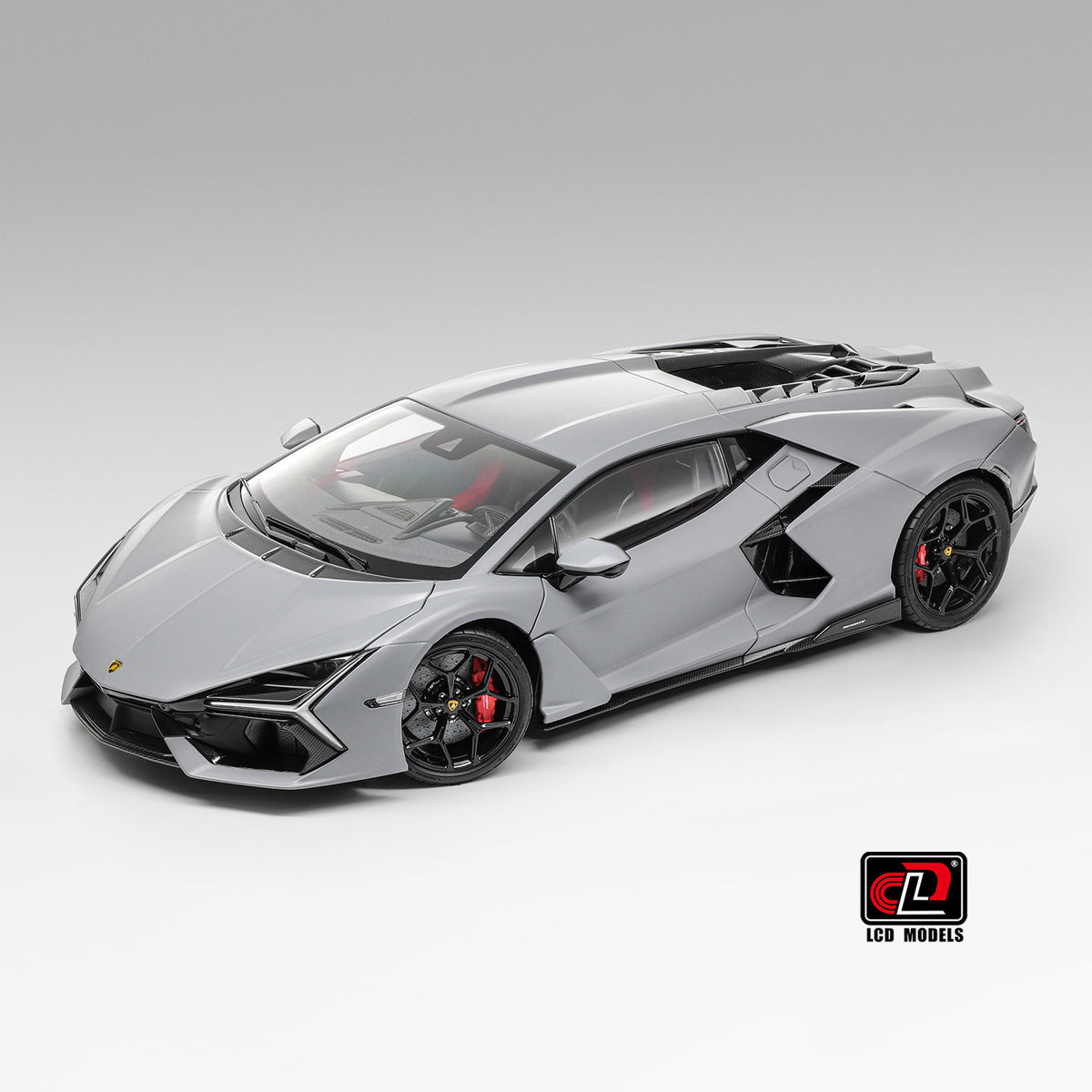 New Revuelto Renaissance Daniel LCD 1:18 Alloy Full Open Simulation Car Model Gray