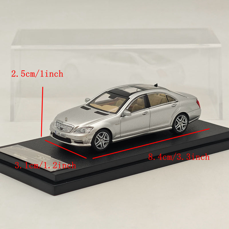 1/64 SW Mercedes Benz S Class S65L V12 Silver Sedan Sports Diecast Models Car