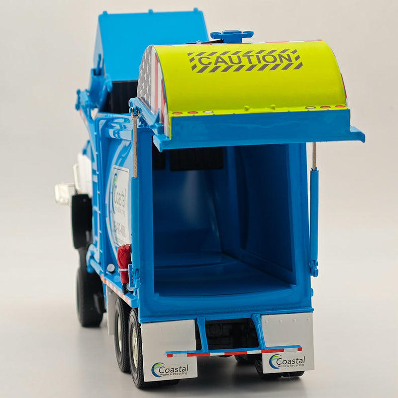 FIRST GEAR 1/34 Mack TerraPro with Wittke Front End Load Refuse Truck Blue 10-4284 DIECAST Model Truct Collection