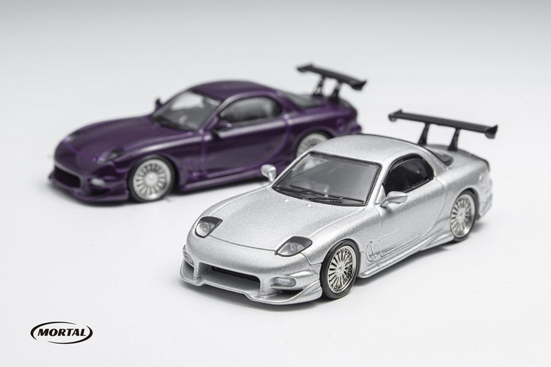 Mortal 1:64 Mazda RX7 Veilside Diecast Toys Car Models Hobby Collection Gifts The Fast and the Furious