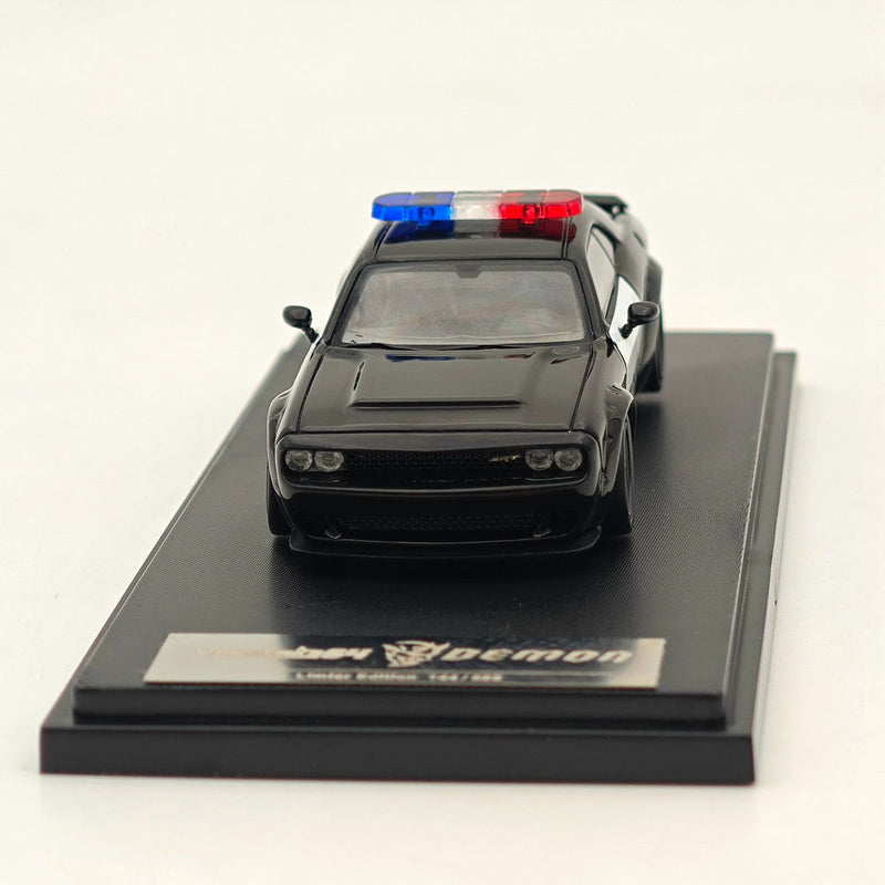 1:64 Fine works Dodge Demon SRT Muscle Sports Police Protect & Serve Black