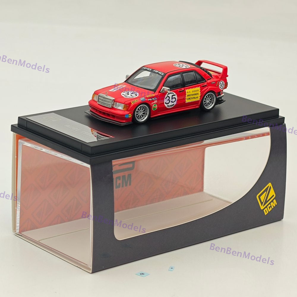 1/64 DCM 190E W201 #35 Red Pig Modified Diecast Metal Car Limited