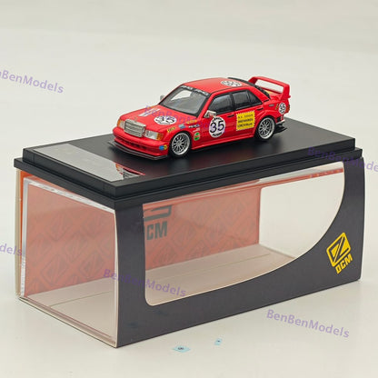 1/64 DCM 190E W201 #35 Red Pig Modified Diecast Metal Car Limited