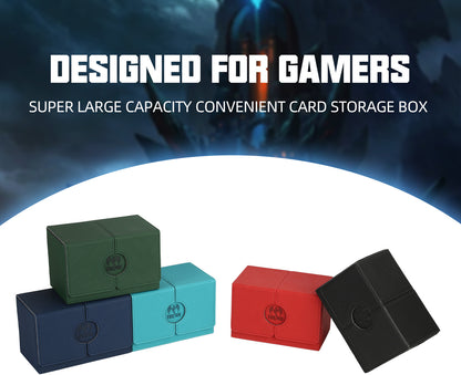 Card Storage Box with Double Sleeves 160+ Yu-Gi-Oh POKEMON PTCG TCG CCG Card Box