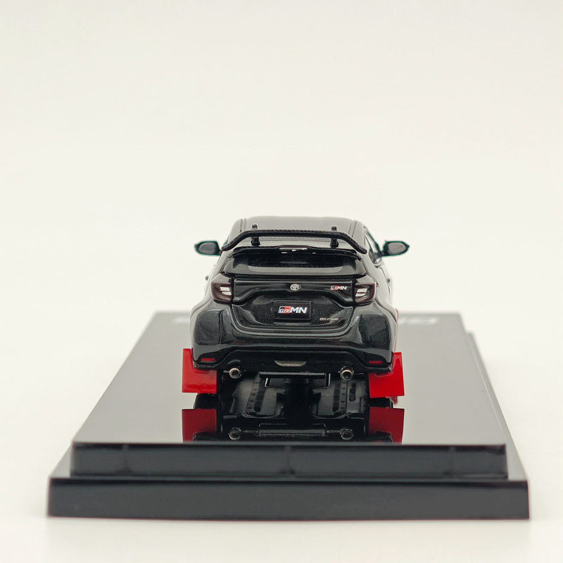 Hobby Japan 1:64 Toyota GRMN YARIS Circuit Package Precious Black Pearl HJ643024CBK Diecast Models Car Collection