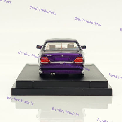 1:64 SW Mercedes Benz W140 S600 Purple Limited 499 Diecast Model Car Collection