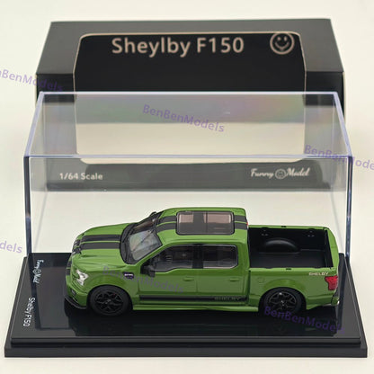 1/64 Funny SHELBY F-150 Shelby Super Snake Pickup Olive Green Alloy Model