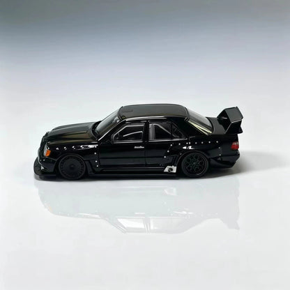 Pre order Rhino Model RM 1:64 W124 Modified Black Diecast Alloy Car Model Limited Collection