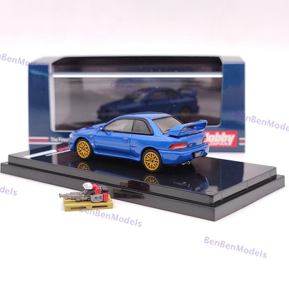 1/64 Hobby Japan Subaru Impreza 22B STi Version GC8 With Engine HJ641041BL Blue