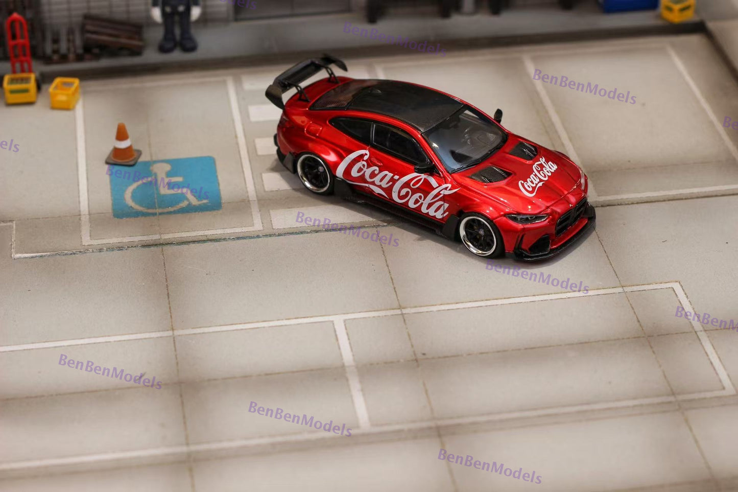 Pre-sale Ghost Player 1:64 BMW G82 M4 Supreme / Coca-Cola Wide-Body Modified
