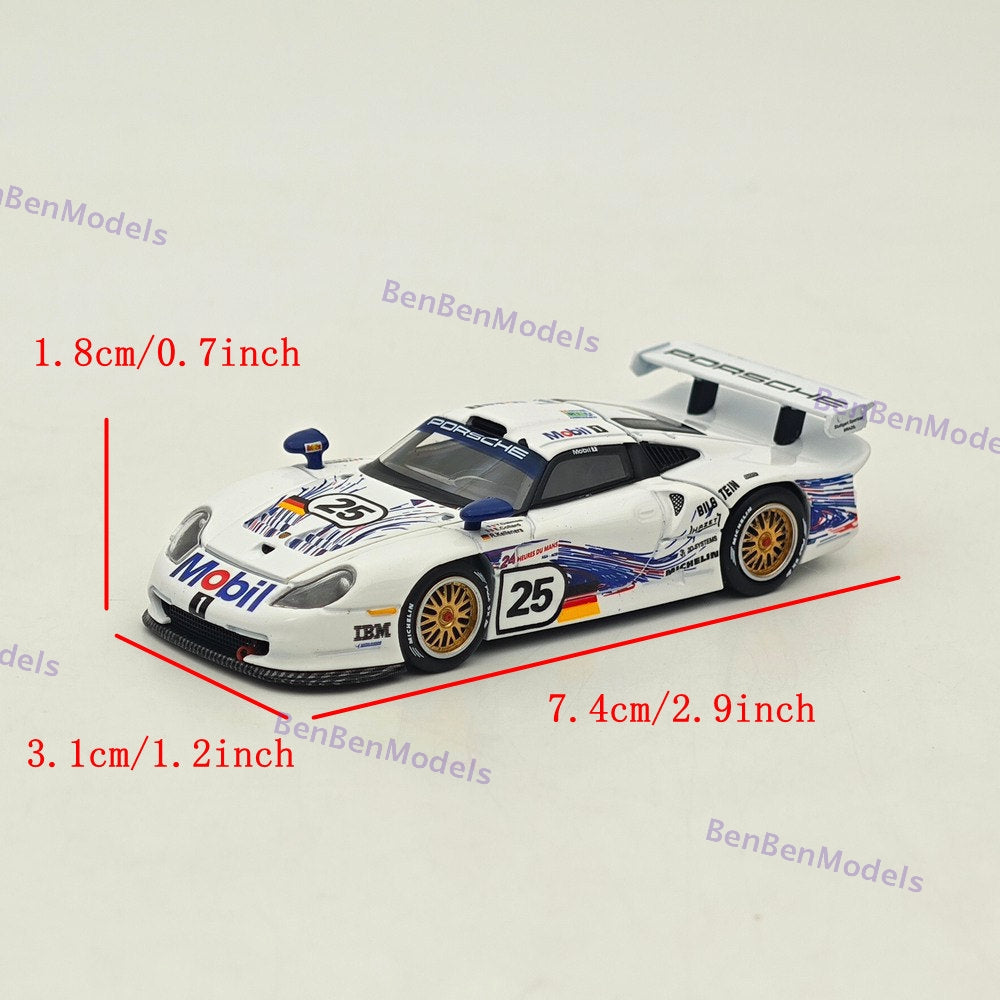 1:64 TSD 911 GT1 24h LeMans 1997 Openable - Hood Diecast Metal Car Limited