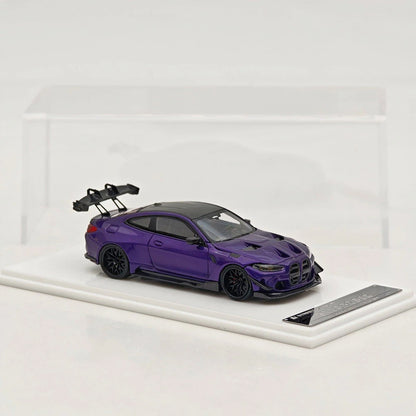Street Weapon SW 1/64 M4 G82 GTR Lightning Purple Full Widebody Kit Diecast Model Car Limited Edition