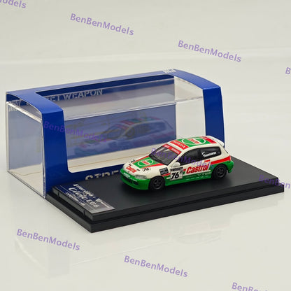 1:64 SW Civic EG6 Castrol Livery #76 Diecast Model Limited 499 Collectible Car