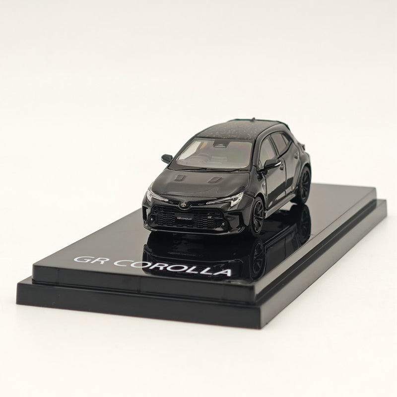 1:64 Hobby Japan Toyota GR COROLLA RZ Precious Black Pearl HJ641067BK Diecast