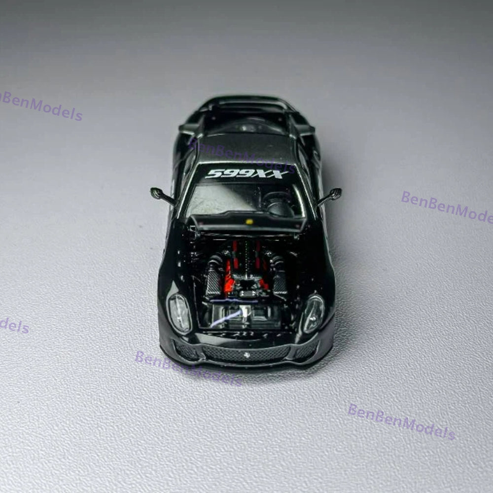 RM 1:64 Ferrari 599XX Racing Sports Model Diecast Car Model with Openable Hood