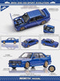 Mortal 1:64 BMW E30 M3 Sport Evolution Alloy Openable Hood Diecast Toys Car Models Hobby Collection Gifts